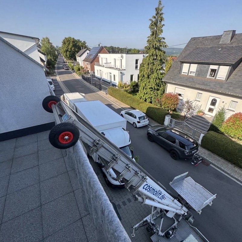 Möbellift am Balkon beim Umzug - Bewertung von Muhammet Toktaş